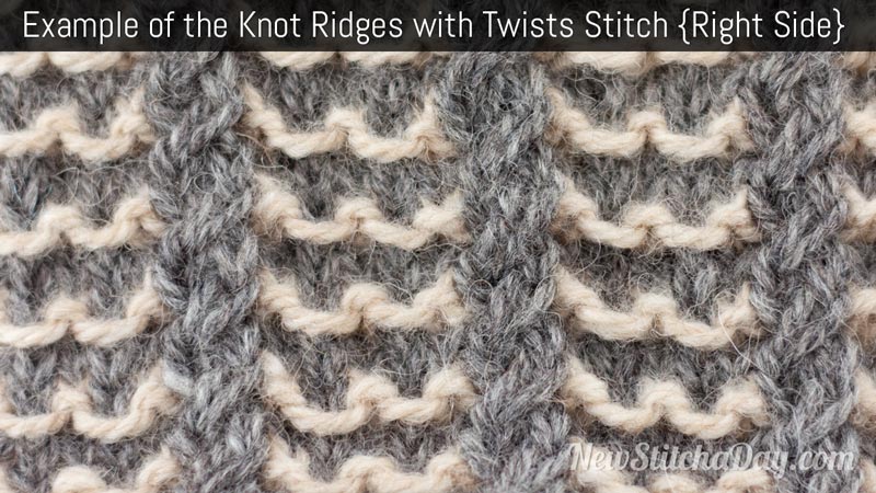 Example of the Knot Ridges With Twists Right Side