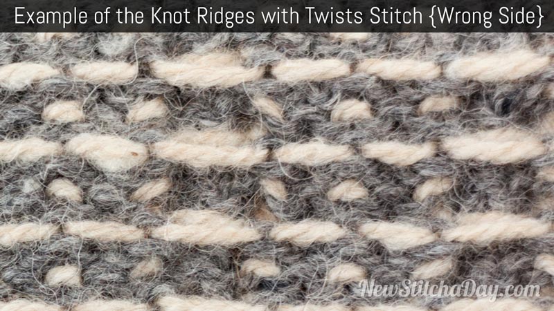 Example of the Knot Ridges With Twists Wrong Side