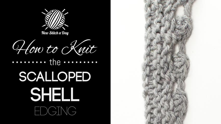 How to Knit the Scalloped Shell Edge