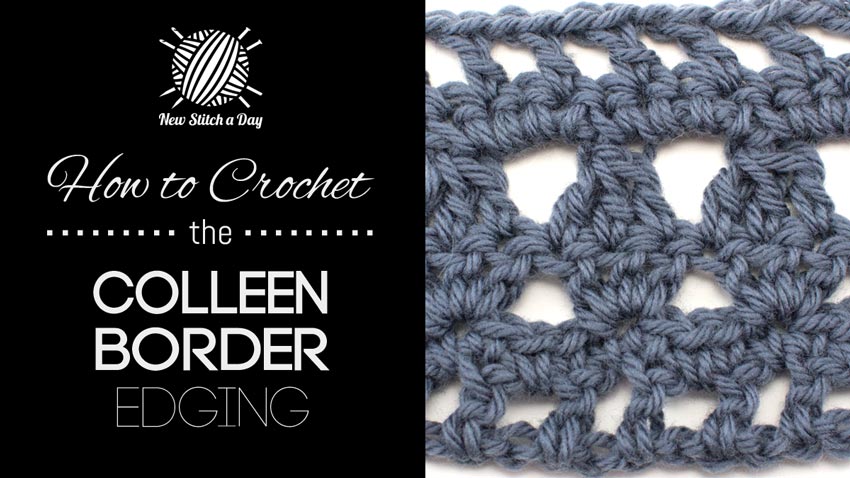 How to Crochet the Colleen Border Edging Stitch