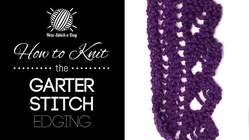 How to Knit the Garter Stitch Edging Stitch