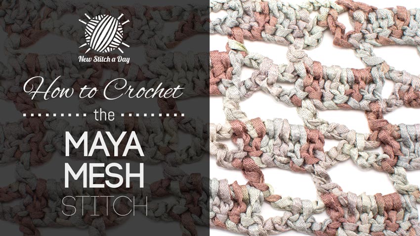 How to Crochet the Maya Mesh Block Stitch