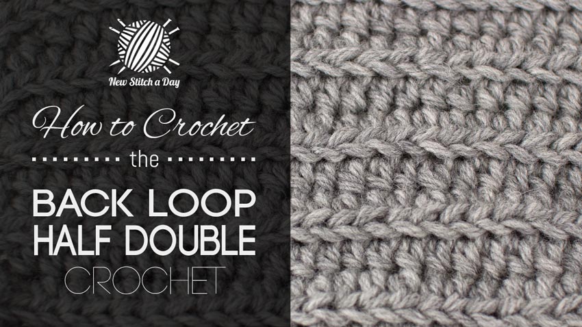 How to Crochet the Back Loop Half Double Crochet