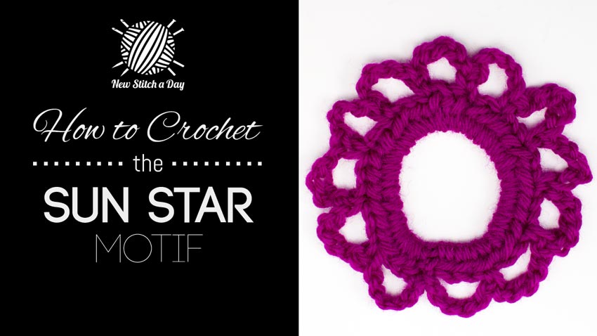 How to Crochet the Sun Star Motif