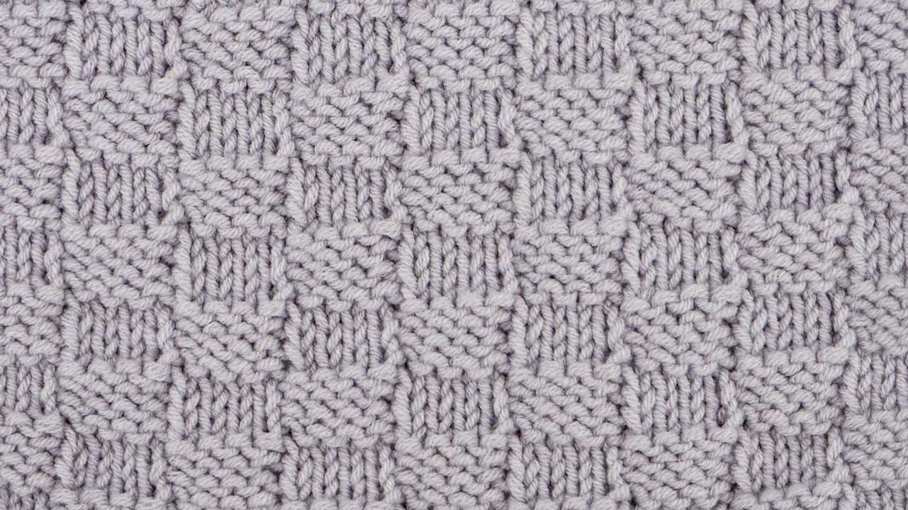 Checkerboard Stitch Knitting Pattern (Reversible)