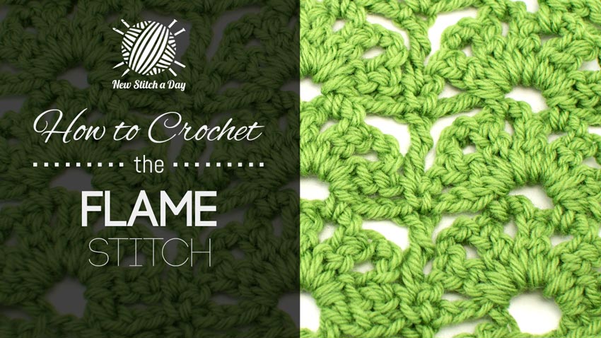 How to Crochet the Flame Stitch