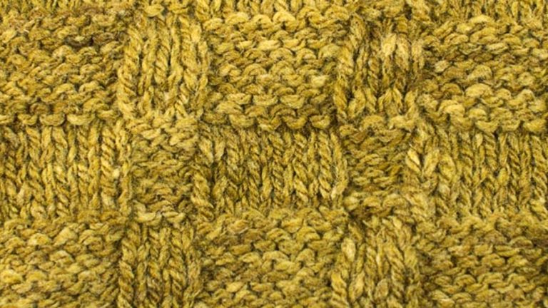 Banded Basket Stitch - Knitting Stitch Dictionary