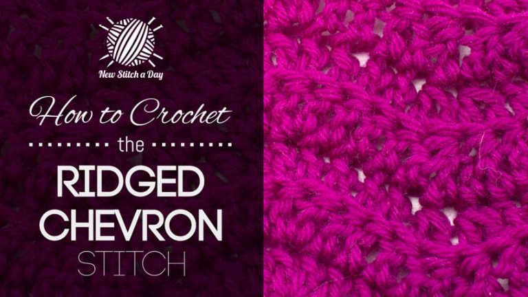The Ridged Chevron Stitch :: Crochet Stitch #180 :: New Stitch A Day
