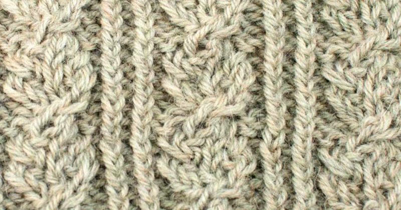 Rhombus Delight Cable Stitch - Knitting Stitch Dictionary