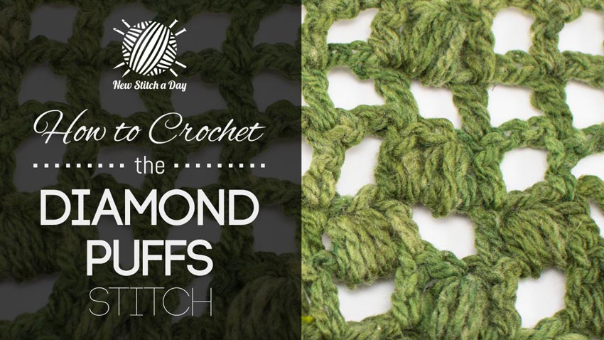 How to Crochet the Diamond Puffs Stitch
