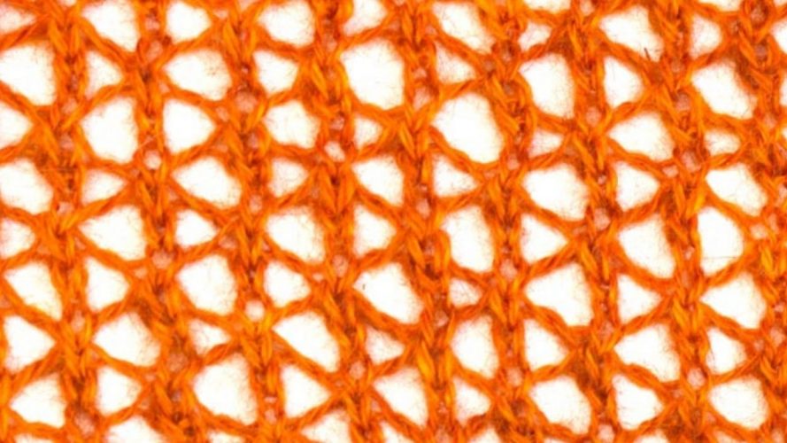 Star Rib Mesh Stitch - Knitting Stitch Dictionary
