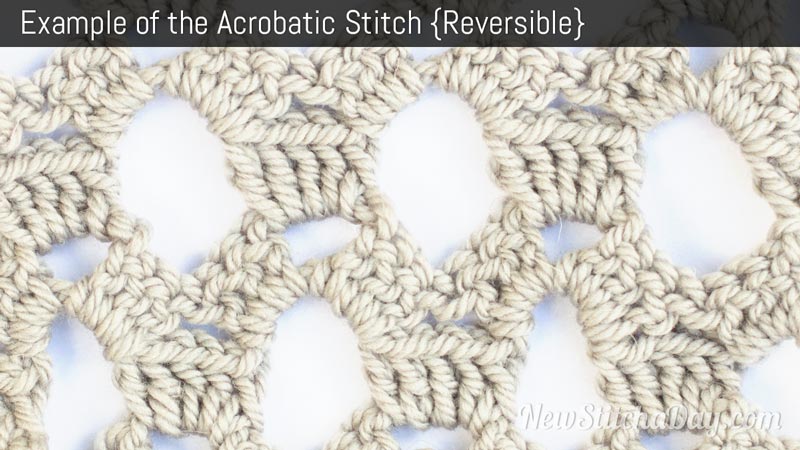 Example of the Acrobatic Stitch. (Reversible)
