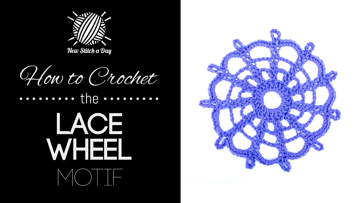 How to Crochet the Lace Wheel Motif.