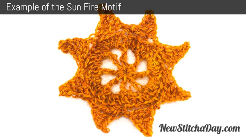 Example of the Sun Motif. (Reversible)