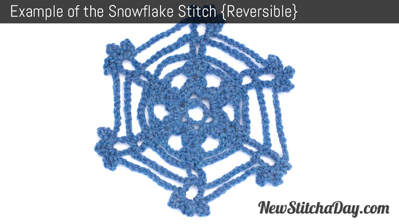 Example of the Snowflake Motif. (Reversible)