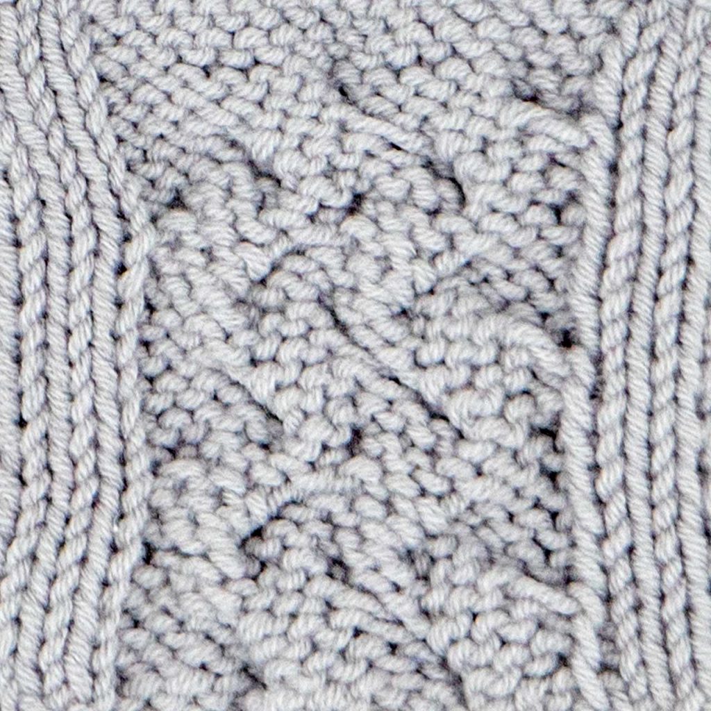 Chunky Braid Cable Stitch Knitting Pattern (Wrong Side)