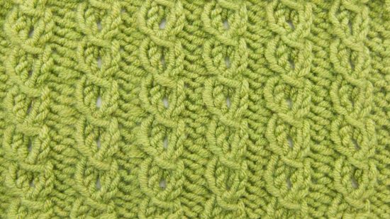 Faux Cable Edging Stitch - Knitting Stitch Dictionary
