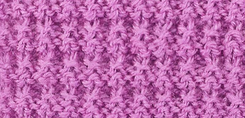 Example of the Interrupted Rib Knitting Stitch Pattern