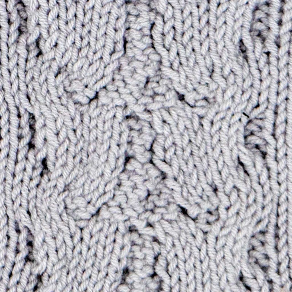 Braided Heart Cable Stitch Knitting Pattern (Left Side)
