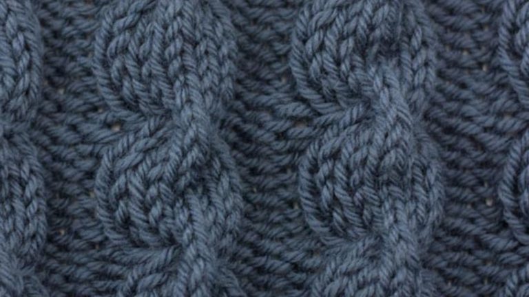 Bulbus Cable Stitch - Knitting Stitch Dictionary