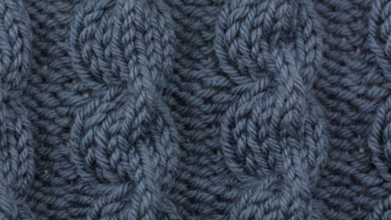 Bulbus Cable Stitch - Knitting Stitch Dictionary