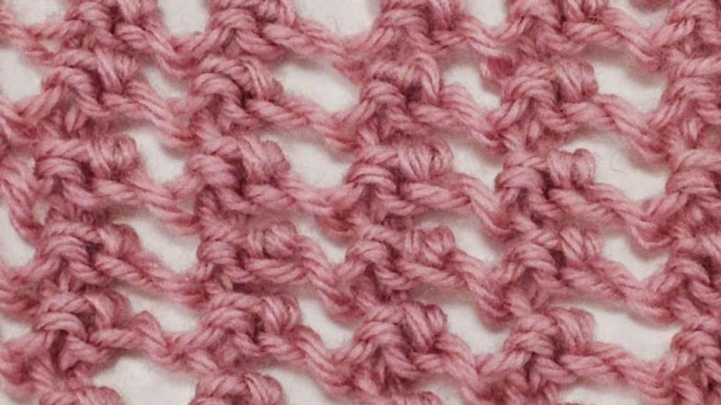 The Filet Net Knitting Stitch Pattern