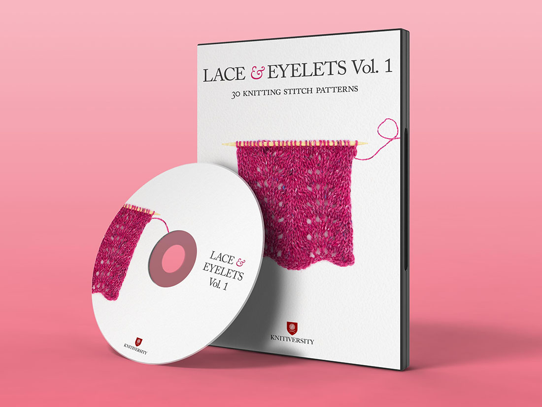 Lace and Eyelets video knitting stitch collection